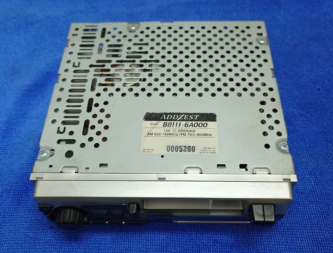 ADDZEST B8111-6A000 1DIN Car Stereo Tape Deck Rare Discontinued Model