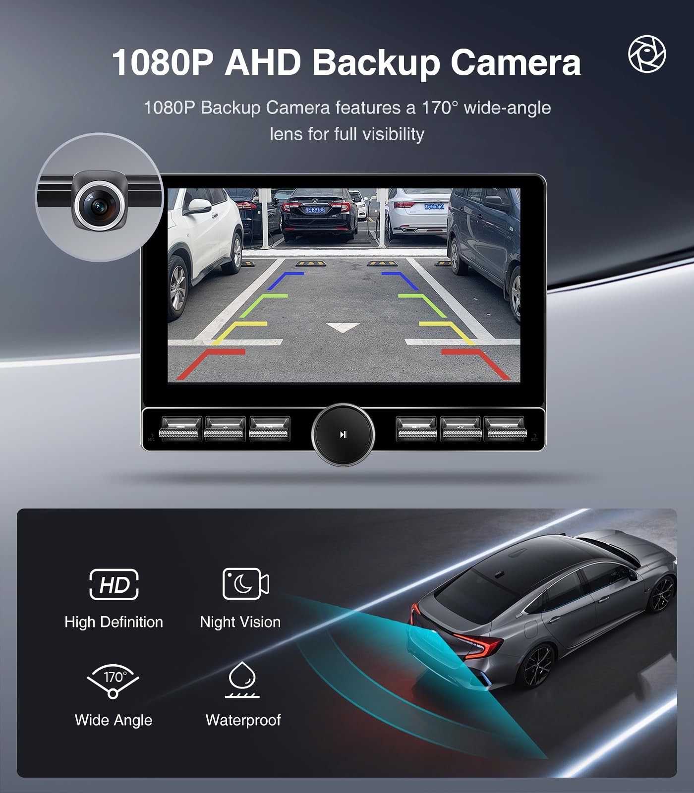 4G+64GB Car Stereo for Ford F150 2009-2014 (Manual AC ONLY) Radio Upgrade-Wir…