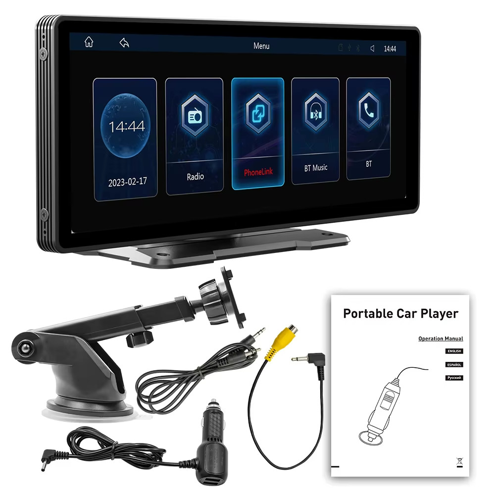 10.26″ Portable MP5 Multimedia Player with Wireless CarPlay and HD Rear Camera