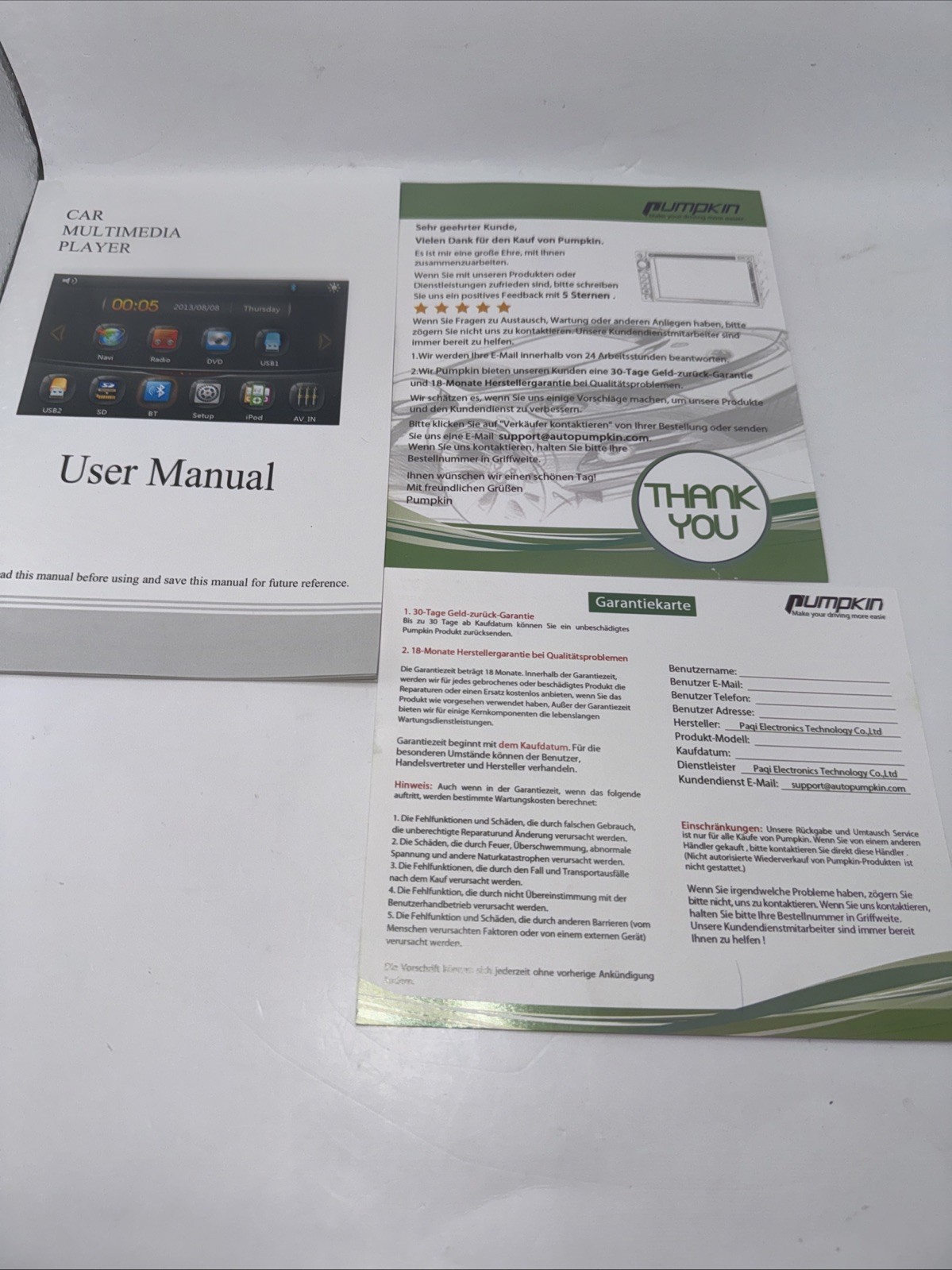 NEW Pumpkin W0715A Android GPS DVD Bluetooth Head Unit Fits Mazda 5? Complete