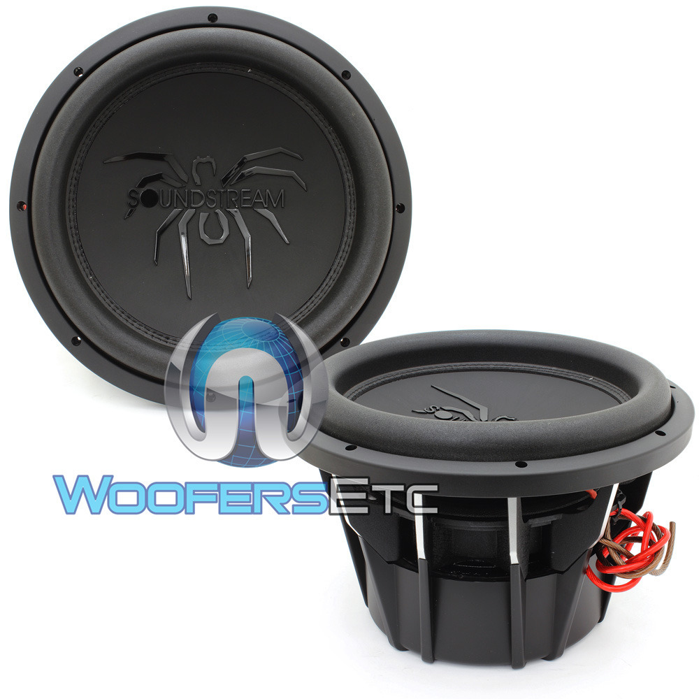 (2) SOUNDSTREAM T5.124 PRO SUBS 12″ 4000W MAX DUAL 4-OHM SUBWOOFERS SPEAKERS NEW