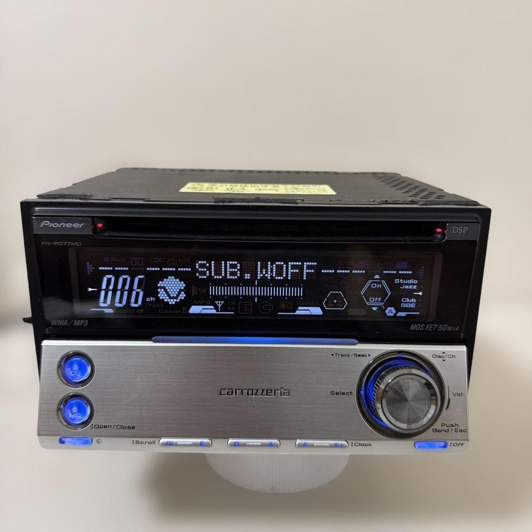 Carrozzeria FH-P077MD 2DIN MD/CD operation confirmed