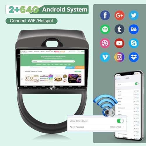 2+64G 9 Inch Screen for Kia Soul Radio 2010 2011 2012 2013, Android Soul Car