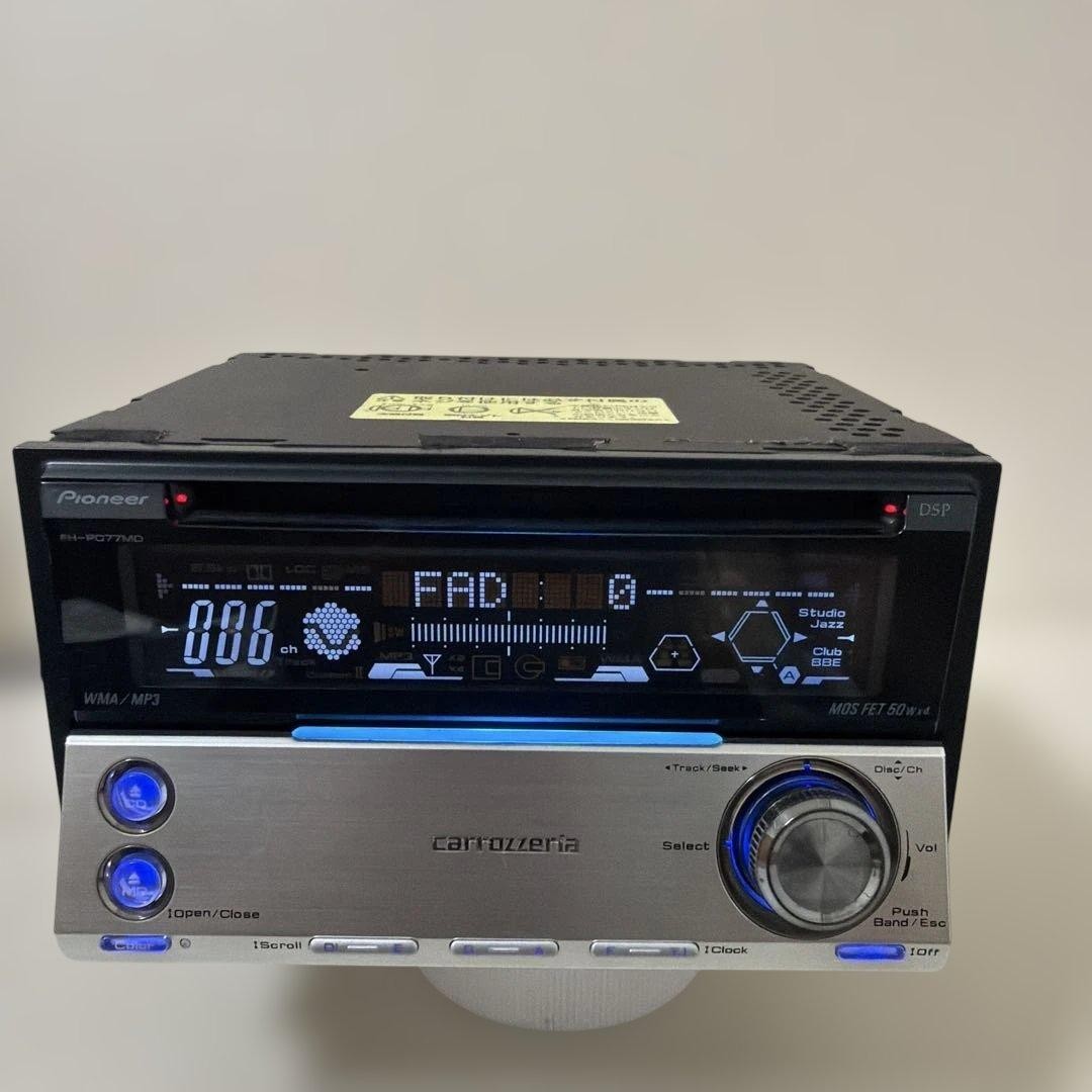 Carrozzeria FH-P077MD 2DIN MD/CD operation confirmed