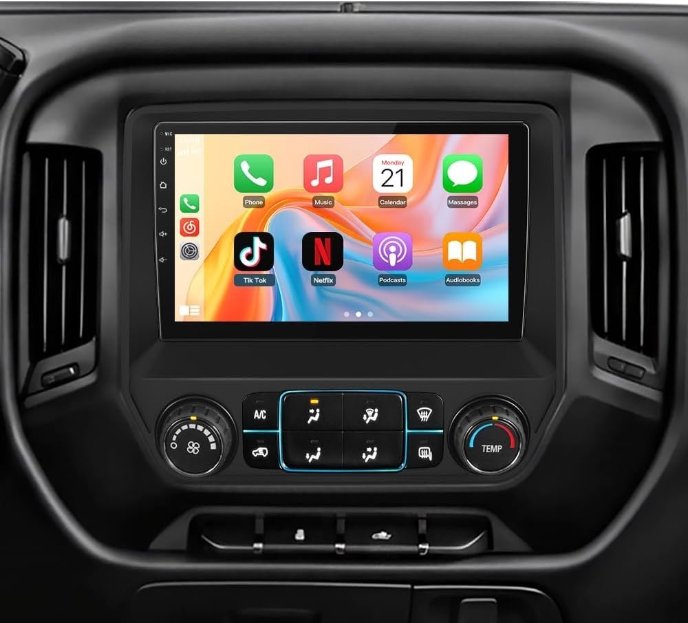 10.1″ 8Core 4+64G Android Auto Carplay for 2014-2018 Chevy Silverado GMC Sierra