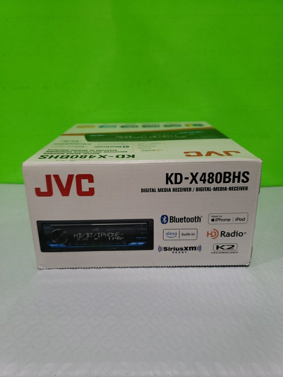 JVC KD-X480BHS Digital Media Receiver Bluetooth, USB HD Radio, SiriusXM Open Box