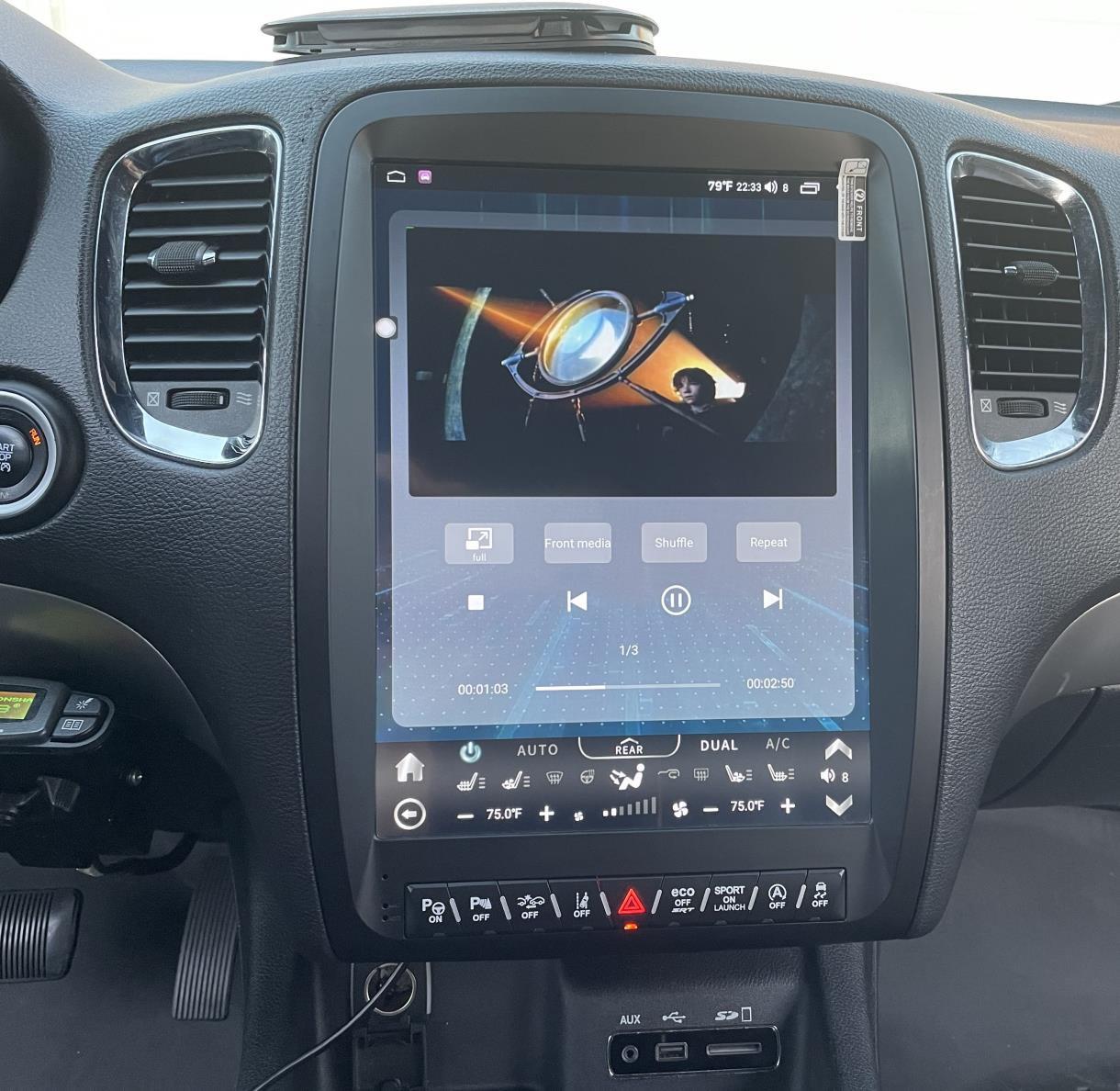 13″ Tesla Screen Android 12 Car Radio Stereo Gps For Dodge Durango 2011-2013