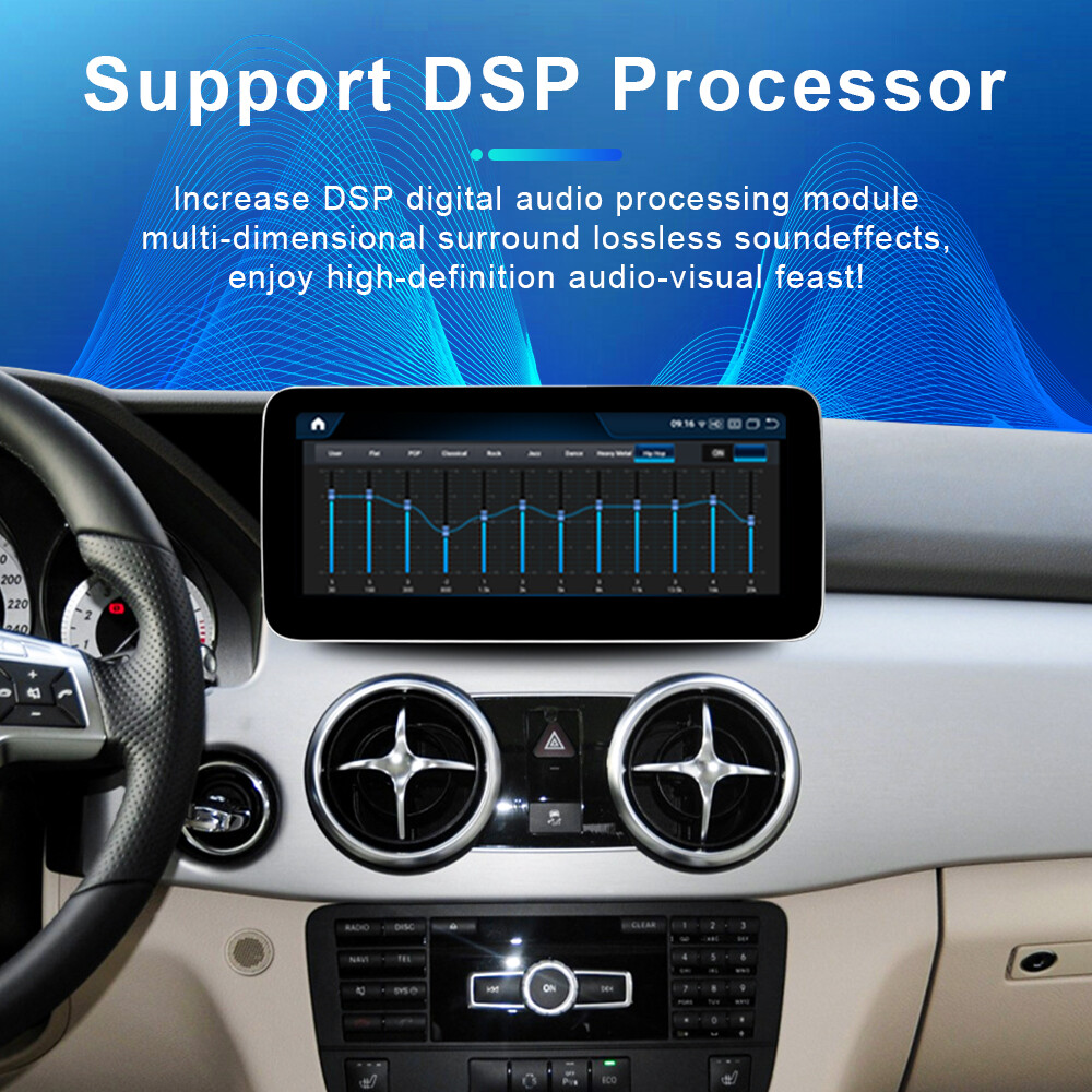 Android Car GPS Auto Carplay 12.3” 8G+128G For Mercedes Benz GLK X204 2013-2015