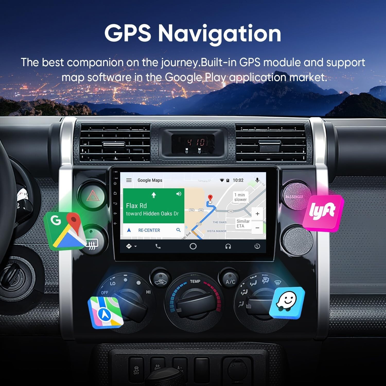 Car Stereo Radio for Toyota FJ Cruiser 2007-2018 Android12.0,2G+64G with 3531
