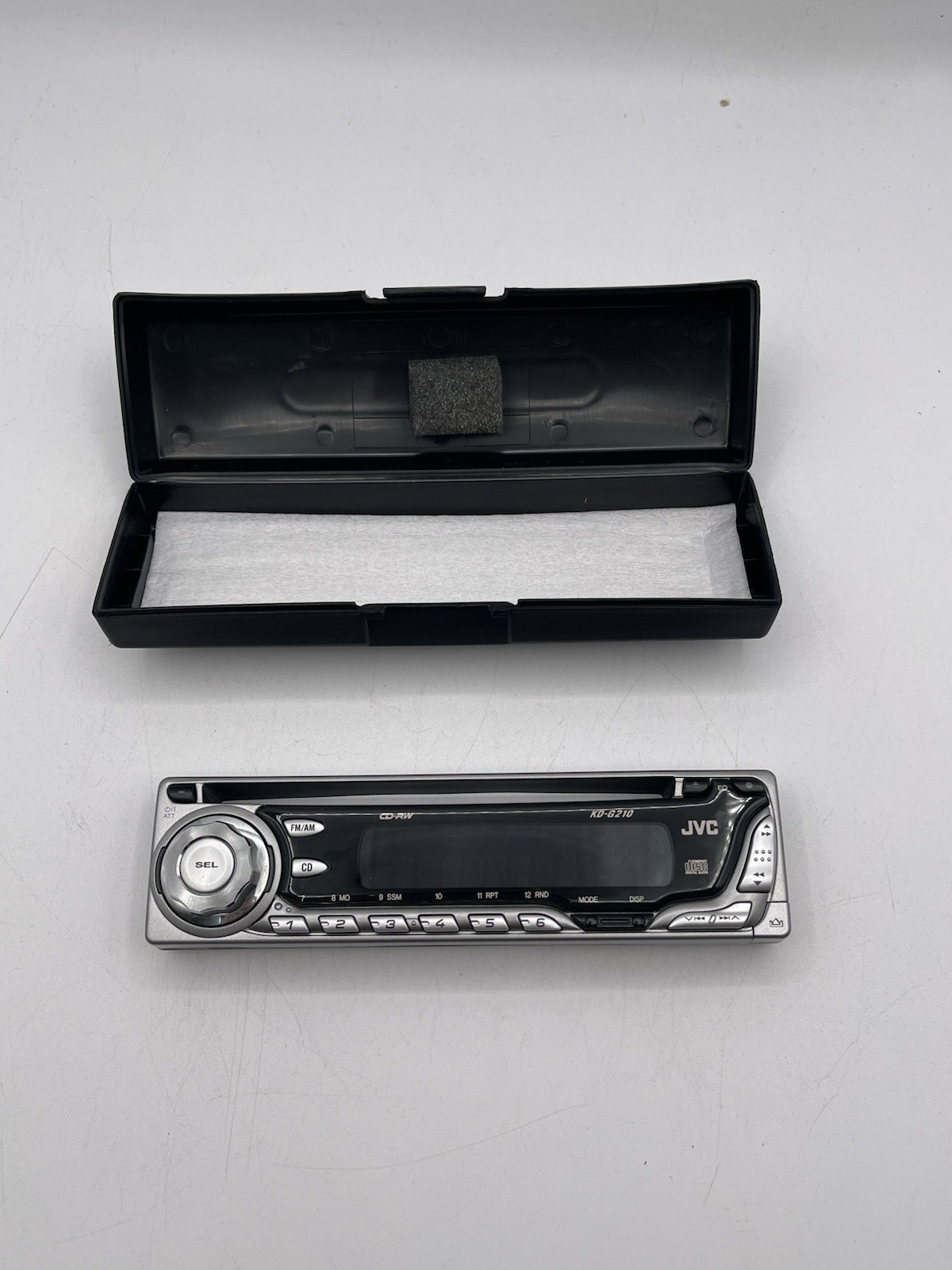 JVC In Dash CD Car Stereo Detatchable FACEPLATE Only KD-G210 + Hard Case