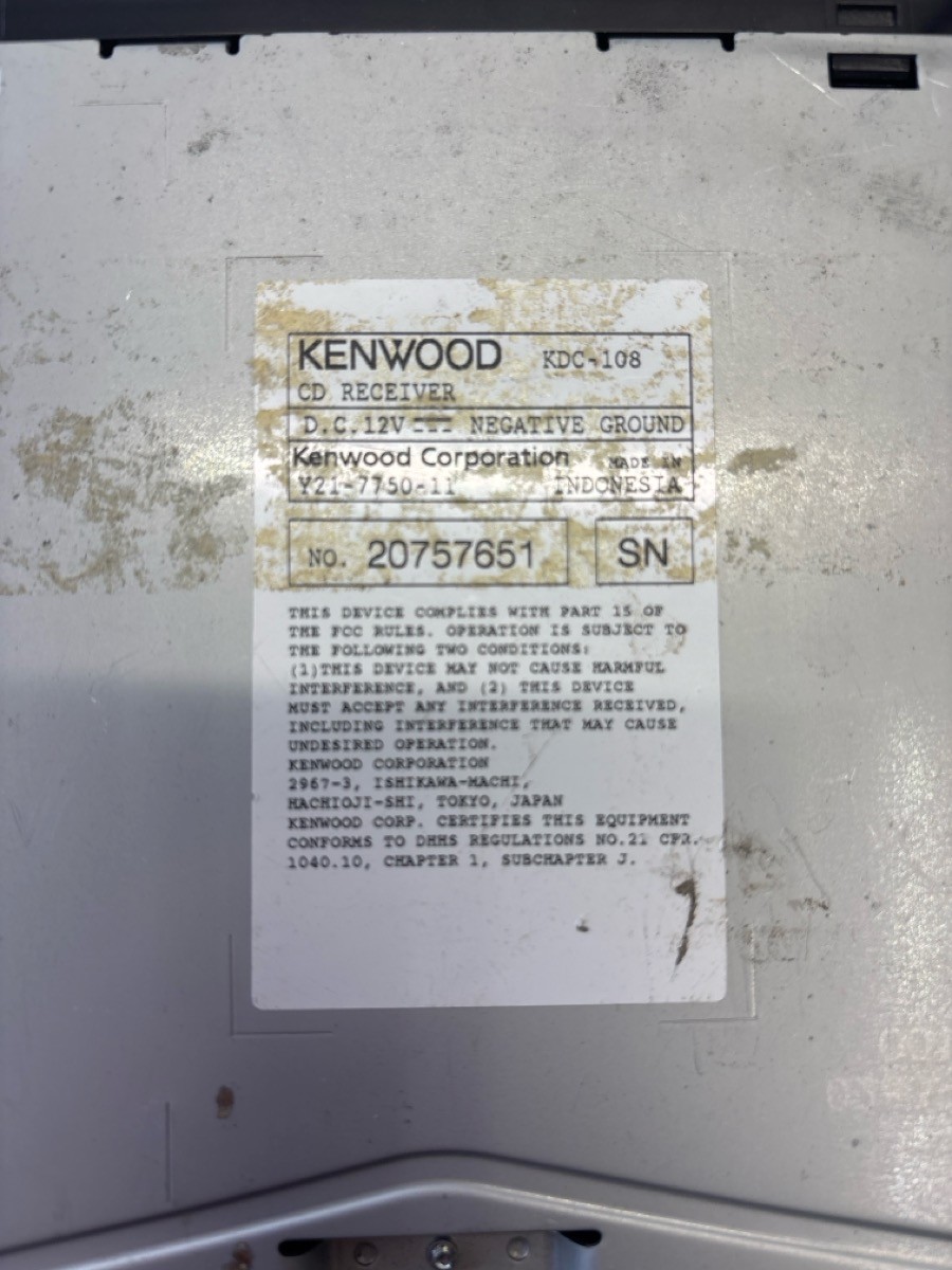 KENWOOD KDC-108 (P05023421)