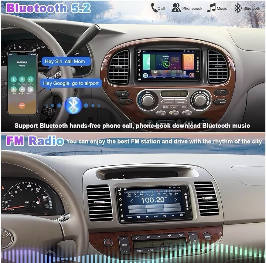 4G+64G Car Radio for Toyota 4Runner 2003-2009, for Tundra 2003-2006, for Sequ…