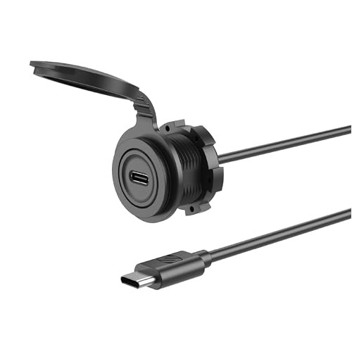 CPDACCKO Dash Mount Extension with 3 ft Single Port USB-C Passthrough Only