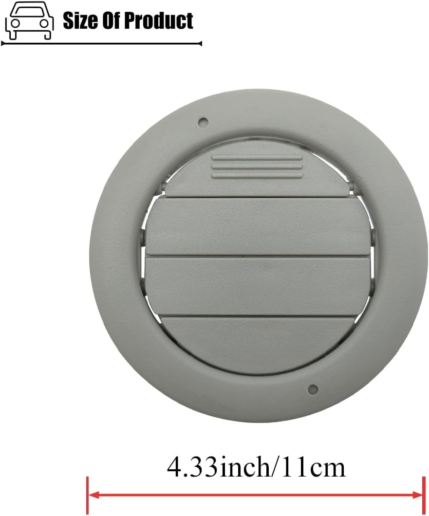 2PCS Roof Headliner AC Heater Air Vents Gray Compatible with Ford Transit 2015 t