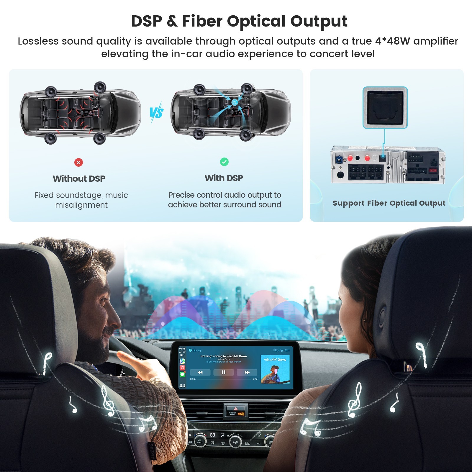 Roadanvi Car Radio for Toyota Tacoma 2016-2022 Stereo 4G LTE GPS 5G WiFi CarPlay