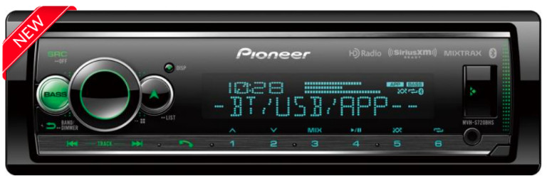 Pioneer DEH-S7200BHS CD Receiver w/ HD Radio & Built in Bluetooth