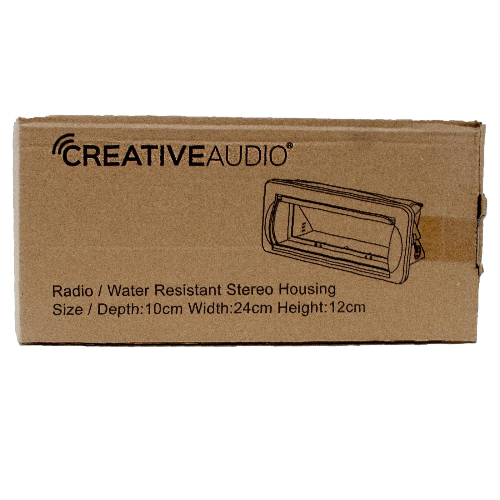 Creative Audio CAMC1B Marine Single DIN Radio Mounting Kit with Retractable C…