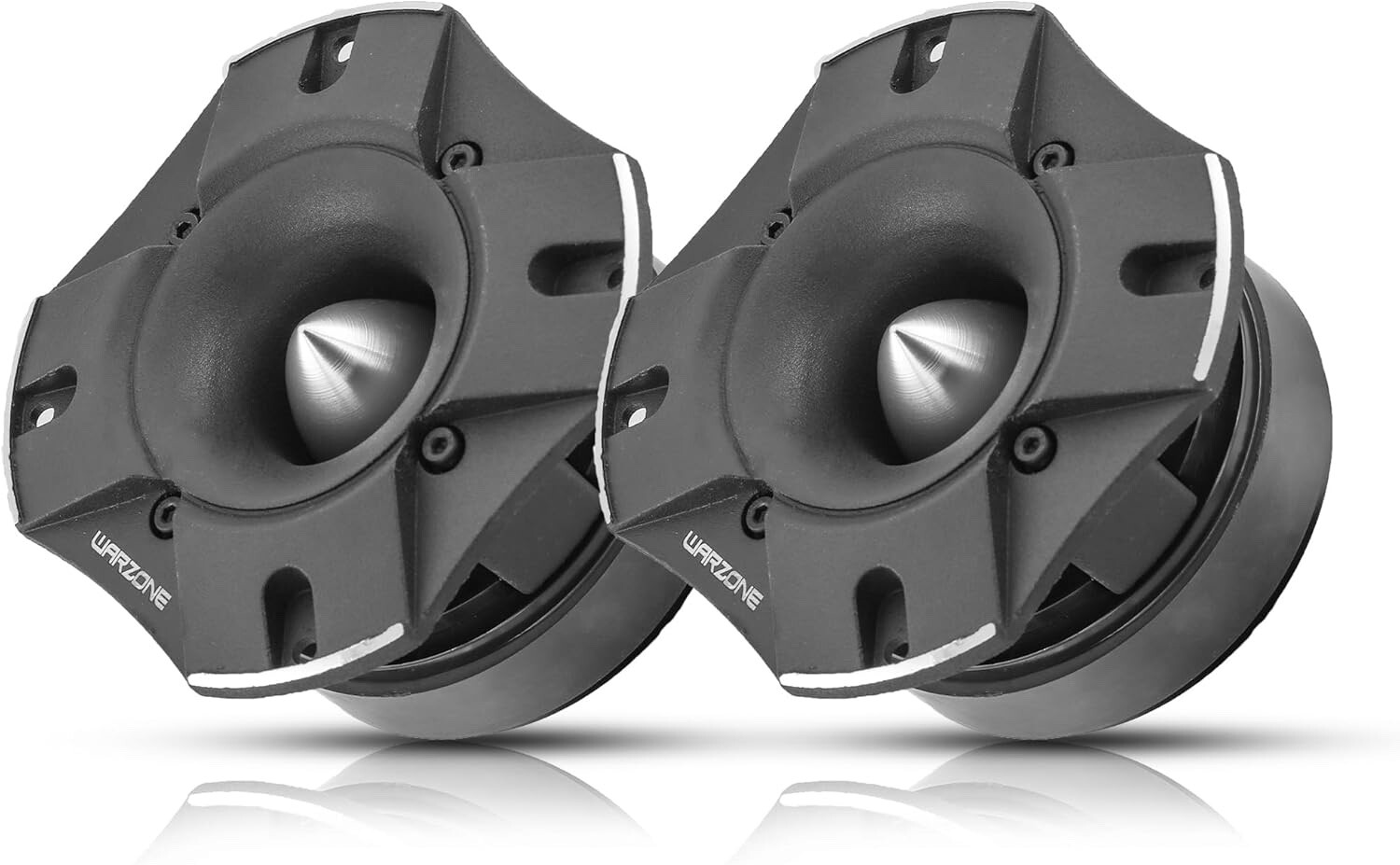 2X WARZONE Super Tweeter Speaker, 4Ohm, 1800W Power, 103dB, Titanium Diaphragm