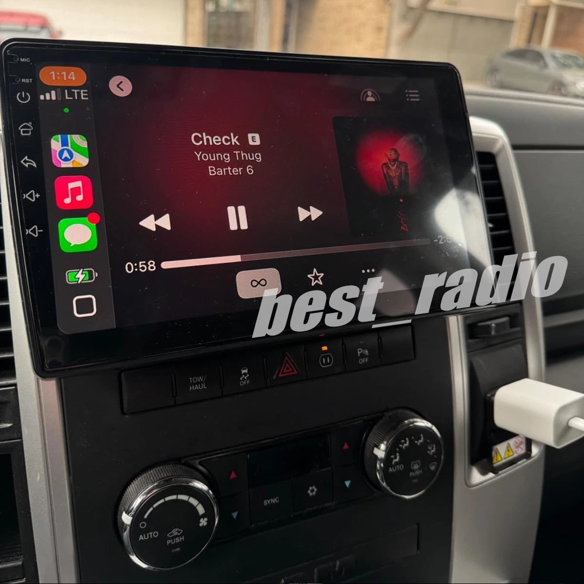 For 2009-2012 RAM Trucks 10.1″ QLED Android 13 Carplay Car Stereo Radio GPS Navi