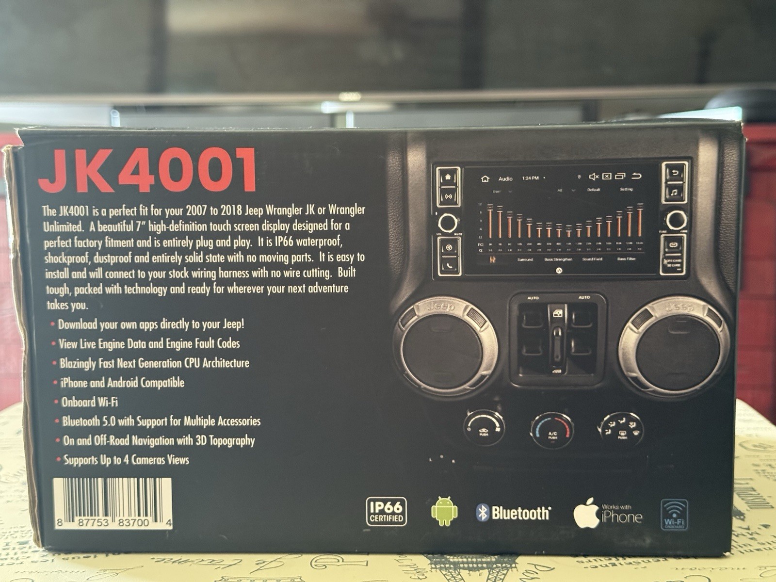 🔥🔥Insane Audio JK-4001 Jeep Wrangler JK Radio CarPlay Complete Kit. 🔥🔥