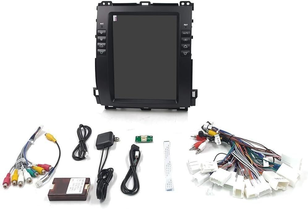 10.4″ Android 64GB Car Stereo Radio Carplay For 02-09 Toyota Land Cruiser Prado