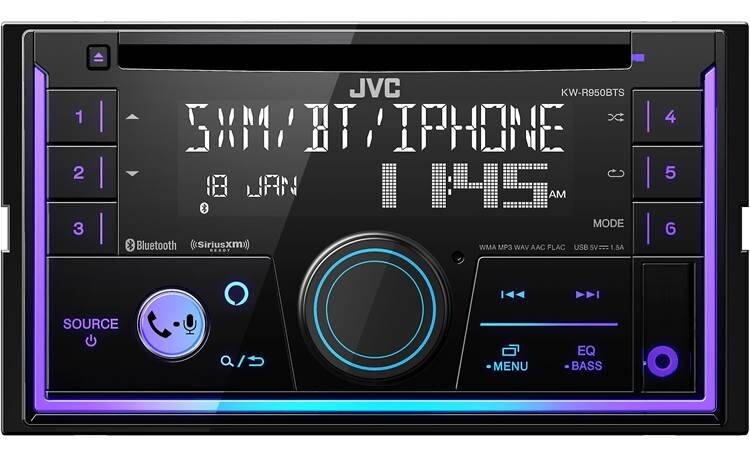 JVC KW-R950BTS CD Receiver with AM/FM tuner, built-in Bluetooth & Amazon Alexa