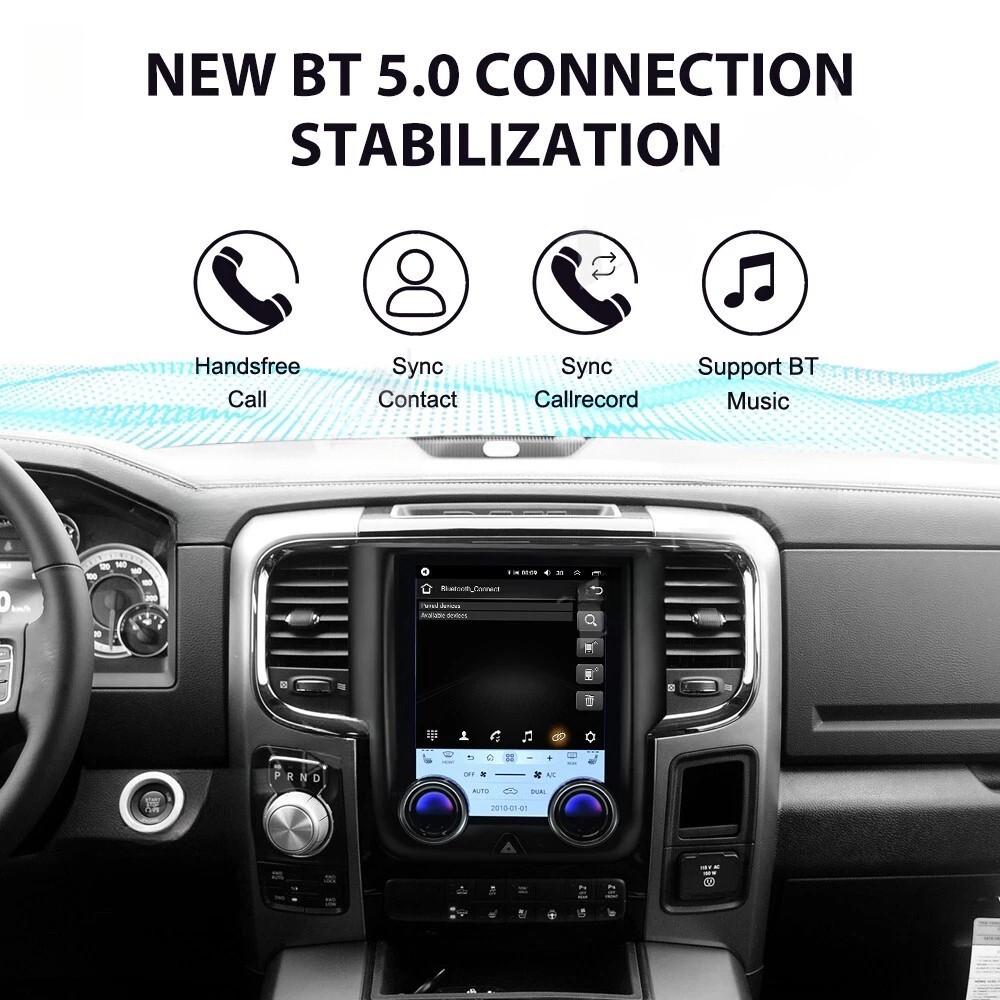 10.4″ For 2013-2018 Dodge RAM 1500 2500 3500 Car Radio GPS Carplay Stereo