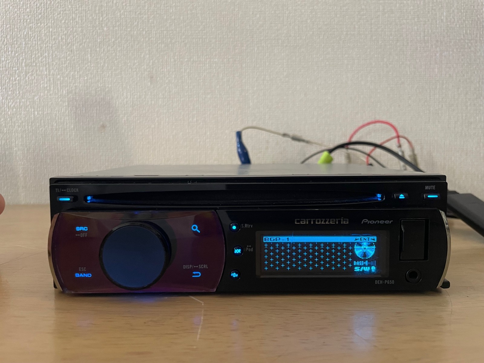 Pioneer Carrozzeria DEH-P650 1Din Car CD Player AUX USB Operation Confirmed