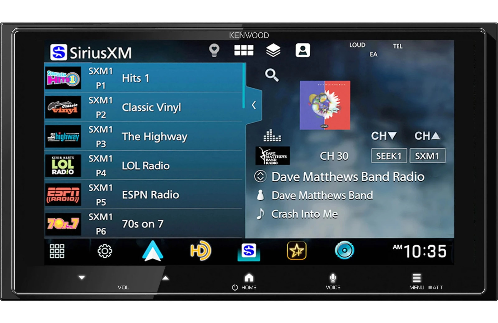 Kenwood DMX8710S In Dash Car Media Receiver 6.92″ Screen Wireless Apple CarPlay