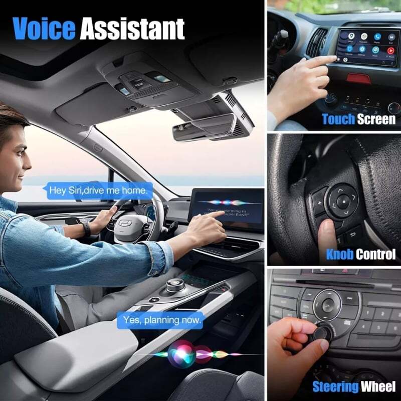 Wireless CarPlay Adapter for Apple iPhone USB Adapter Plug In-Dash Units