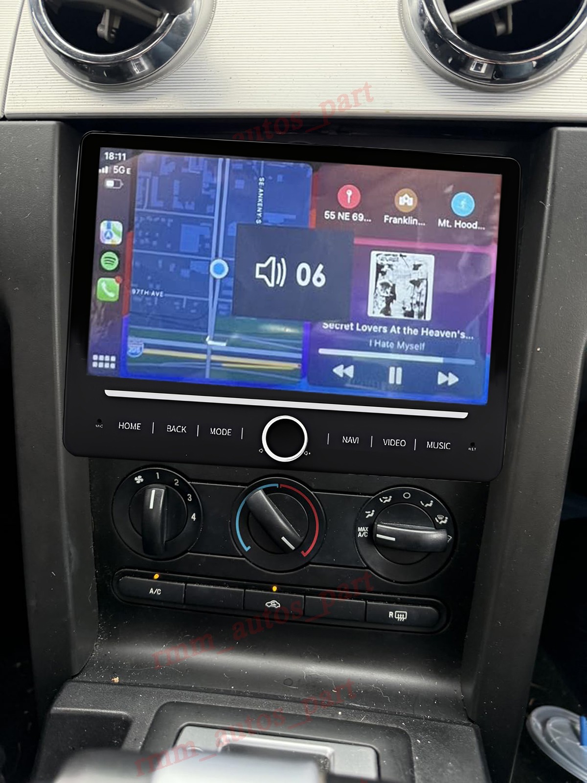 For 2005-2009 Ford Mustang Carplay Car Radio Android 14 2+64G Navi GPS WIFI