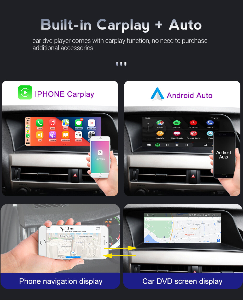 Android Gps Navigation Bluetooth For Lexus Gs Gs250 Gs300 Gs350 12~16 Carplay