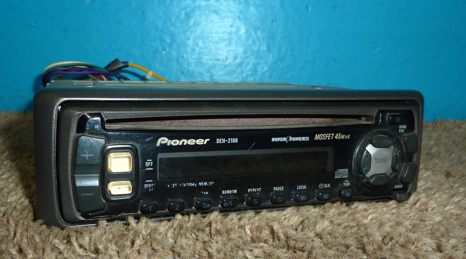 Pioneer DEH-2100 Super Tuner III Car Stereo CD Player AM/FM Tuner MOSFET 45Wx4