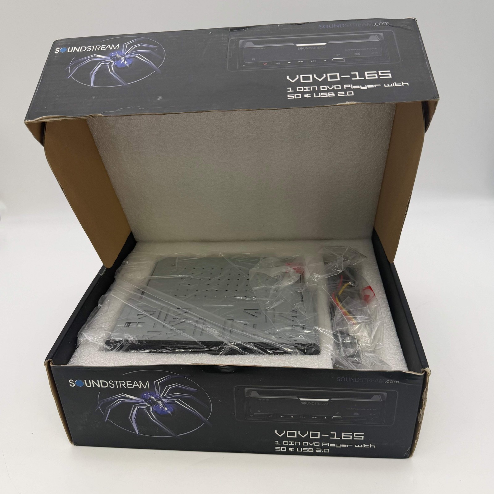 Soundstream VOVO-165 1 DIN In-Dash DVD Player USB 2.0 SD Aux MP3 DivX