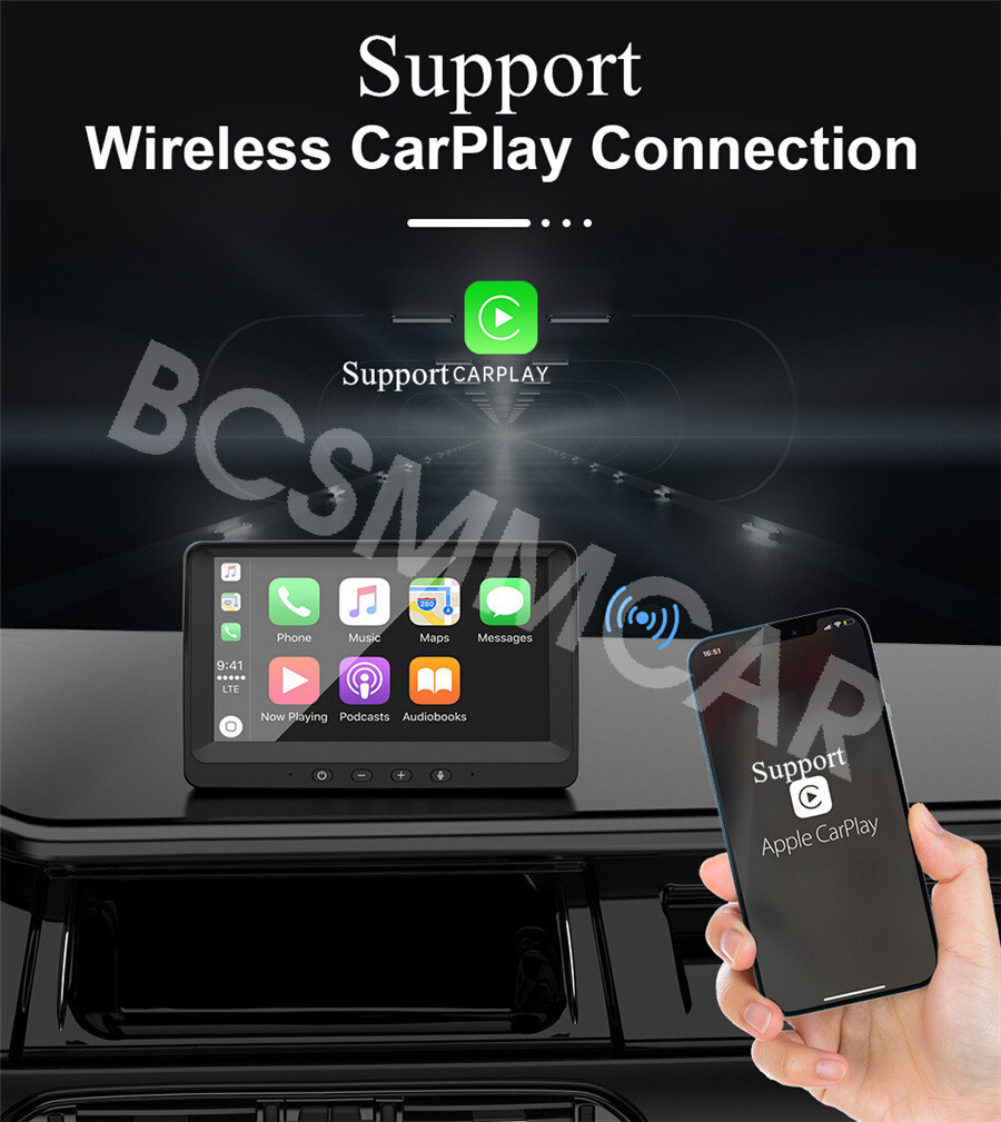 Car Stereo Touch Screen Radio Bluetooth FM Multimedia Player Audio For Carplay