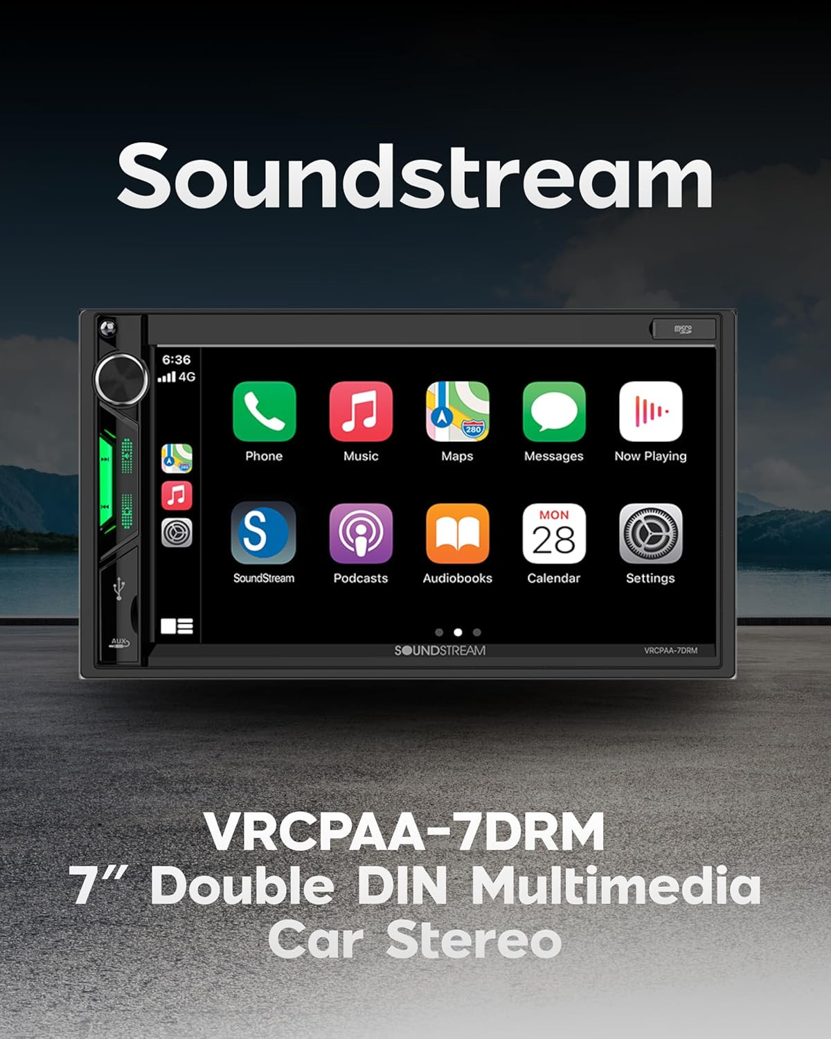 VRCPAA-7DRM 7” | Digital Media Receiver, Wireless Apple Carplay® & Android Auto®