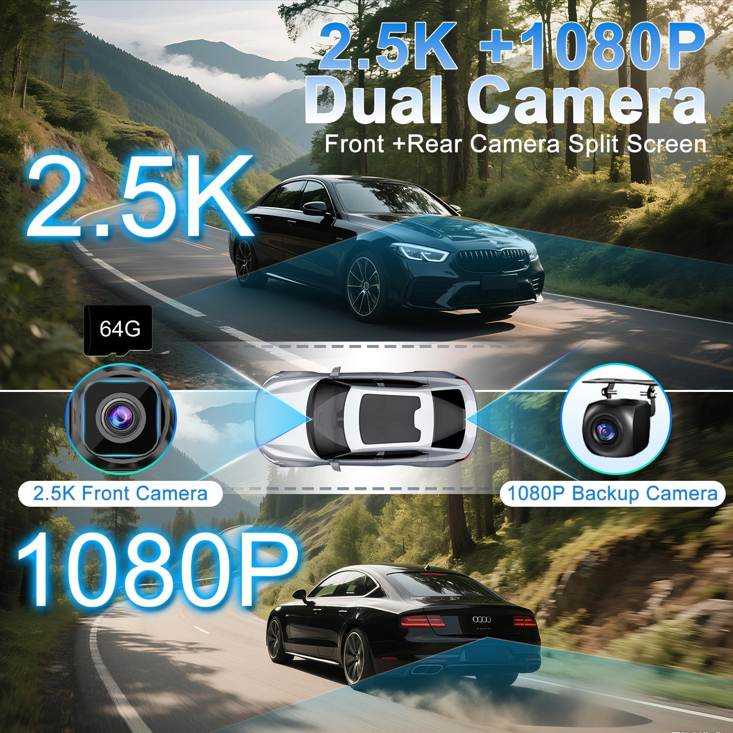 [11″ Fully Laminated 60fps Touchscreen] -Accfly Wireless car Play Screen for App