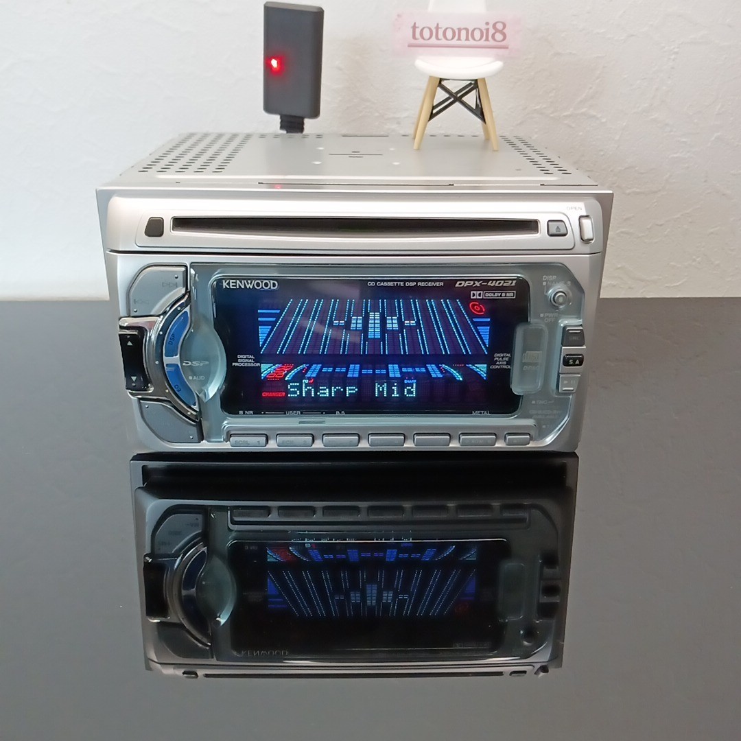 KENWOOD DPX-4021 2DIN CD/Cassette Car Audio DSP Receiver – Checked and Working