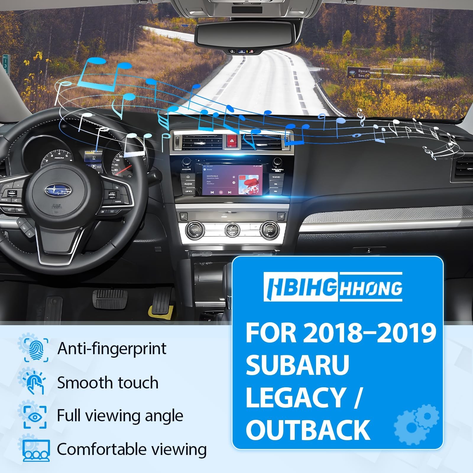 8 Inches Touch Screen for Subaru Legacy Outback 2018 2019 Radio Car Touch Scr…