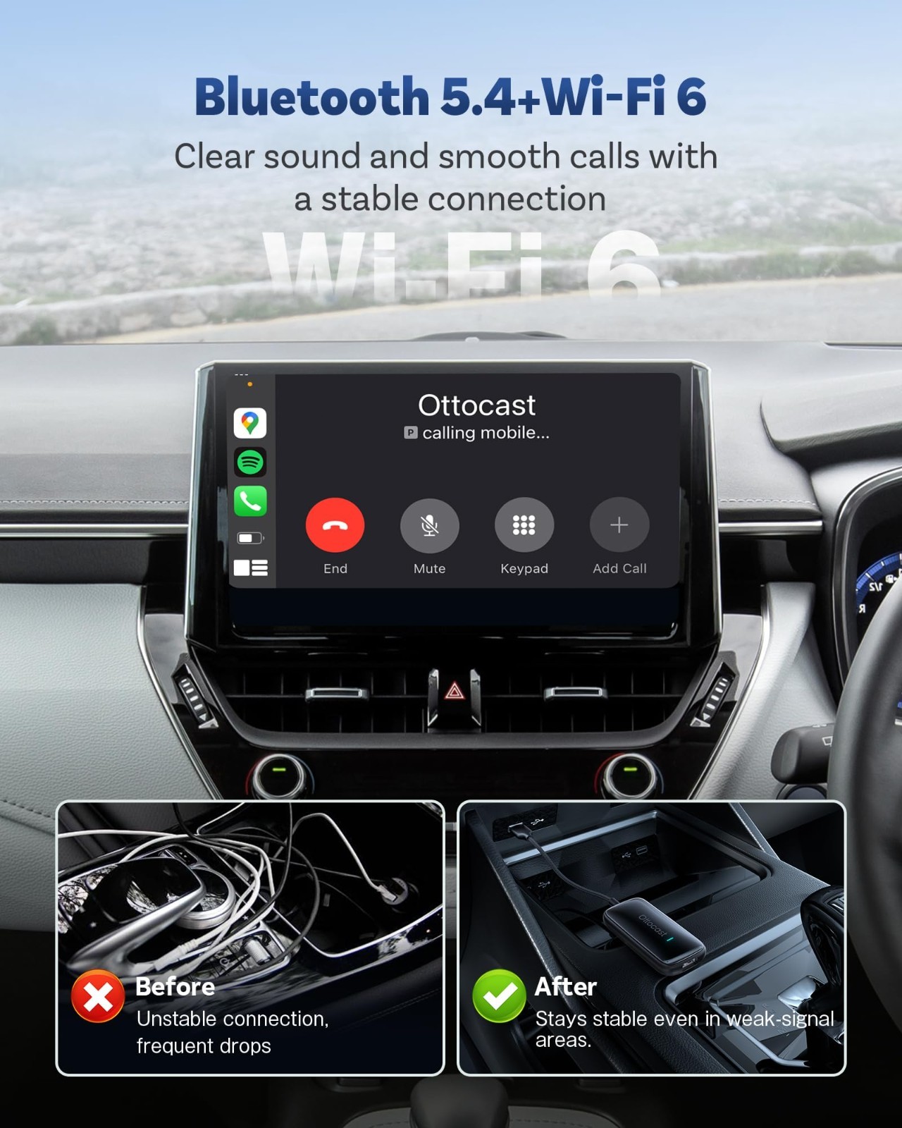 8+128G AIBox Wireless Carplay&Android Auto Multimedia Player Youtube Netflix