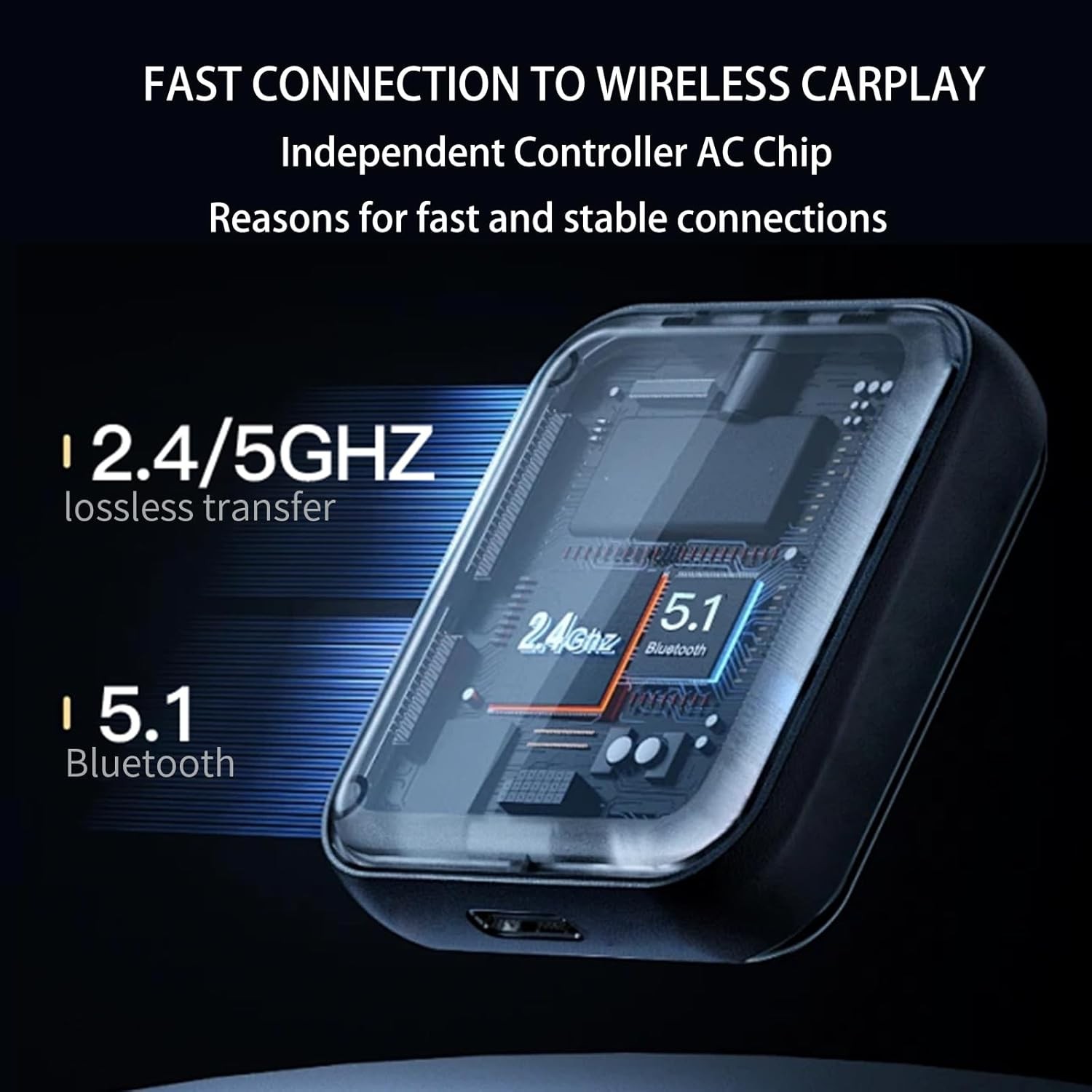 Carbitlink to Wireless CarPlay Android auto Adapter For Geely KX11 Geely KC-2