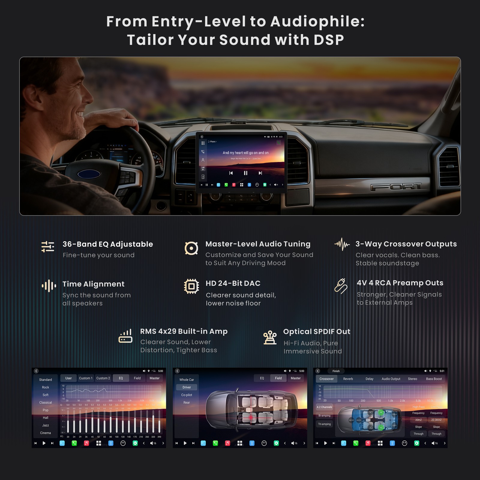 ATOTO 12.95” Single& 2DIN X10 OBDII Android Car Radio 8G+128G Wireless CP& AA