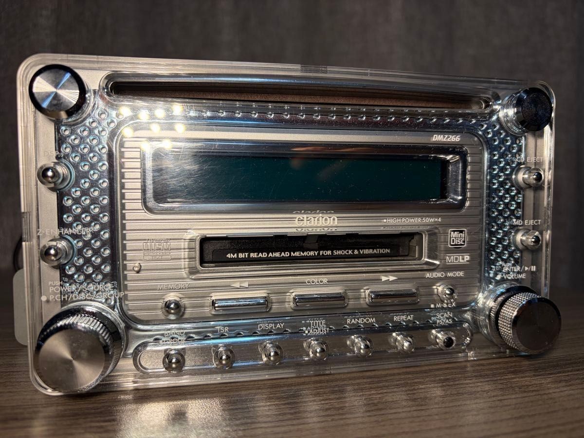 Clarion DMZ266 2DIN Car Audio CD MD Player JDM DSP 12-Color Illumination Stock