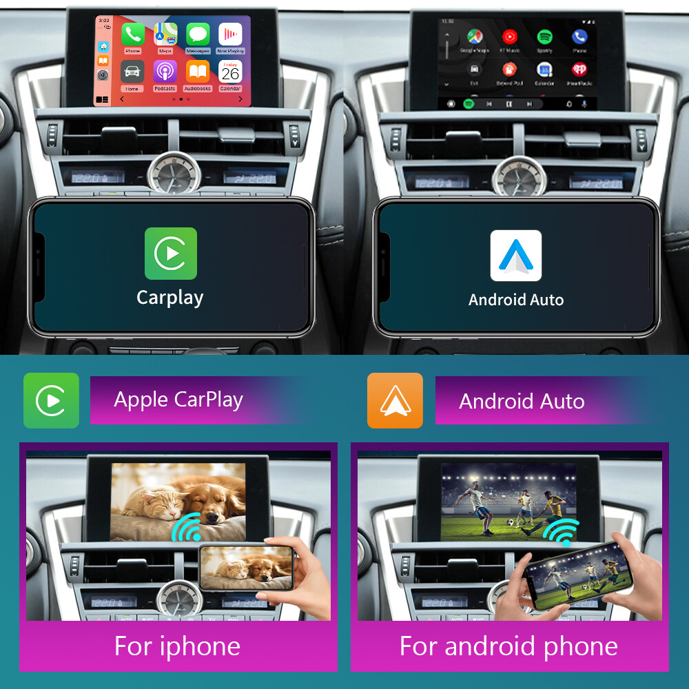 Wireless Carplay Android Auto Module For Lexus NX 2014-2019 Mirror Link AirPlay