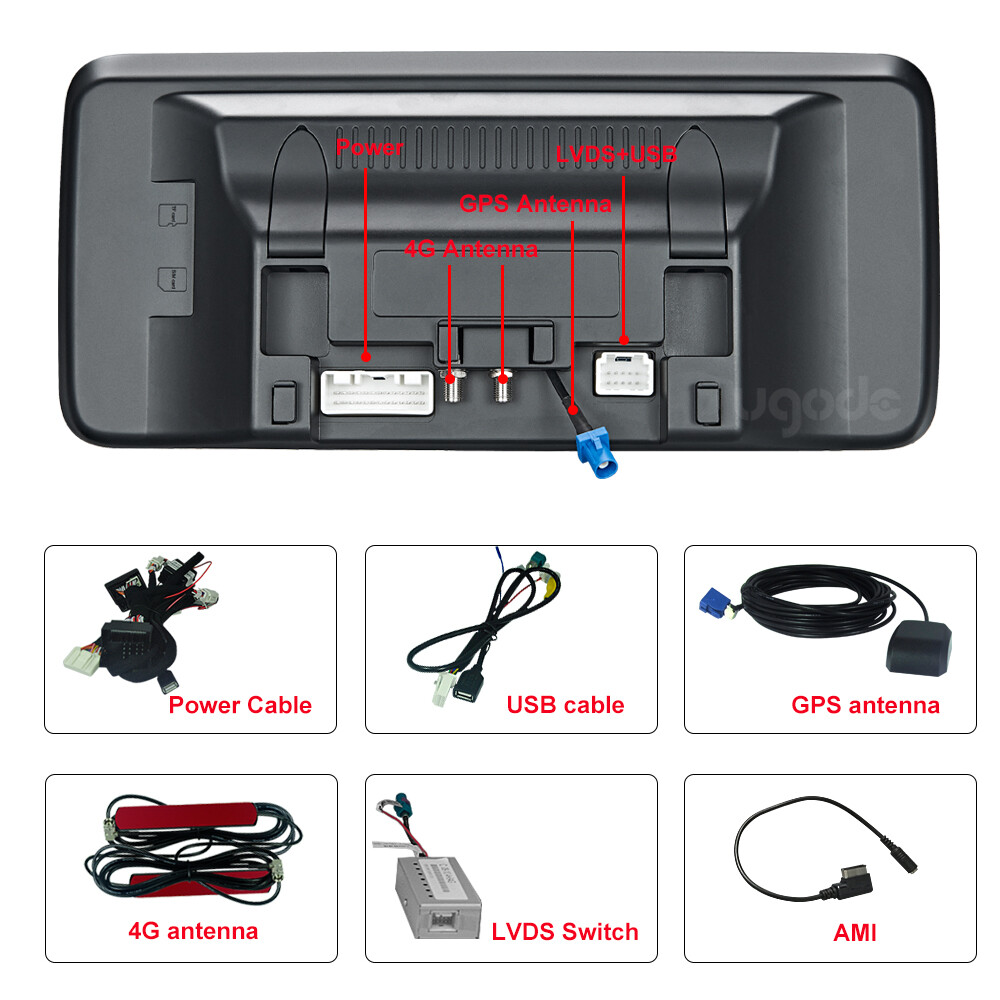Ugode 12.3inch Android Screen CarPlay Stereo GPS Benz C class W204 2007-2010 NTG