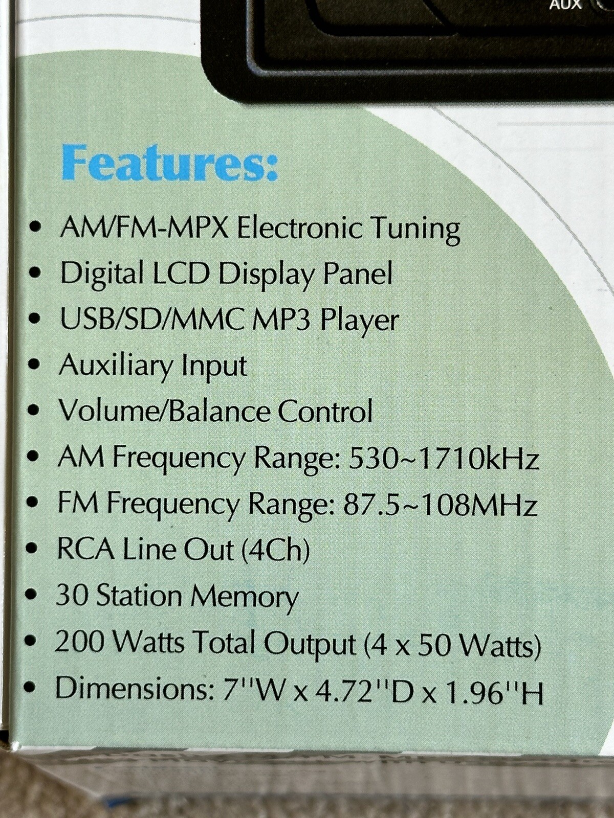 PYLE PLR16MUA In Dash AM/FM MPX Receiver MP3 Playback USB/SD Card New In Box NIB