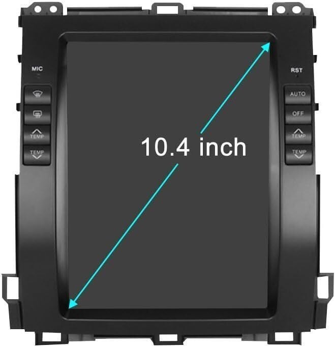 10.4″ Android 64GB Car Stereo Radio Carplay For 02-09 Toyota Land Cruiser Prado