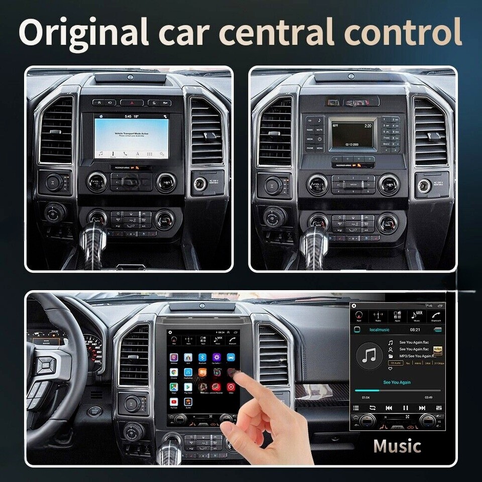 12.1″ Android Carplay Car Stereo Radio GPS Navi 2+32GB For Ford F150 2016-2021