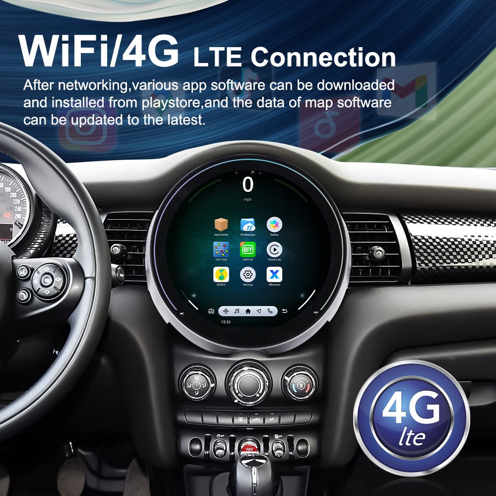 11.7″ For BMW Mini F56 2014-2016 Android Car Stereo Radio Carplay GPS Navi 64GB