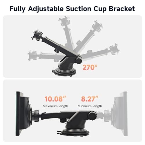 Dashboard Suction Cup Mount for Carplay Screen for car, Compatible with TH0010